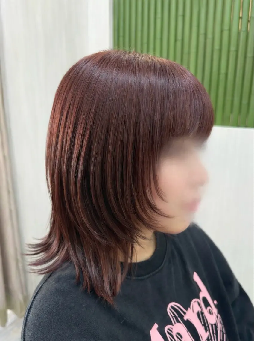 ミディアム 矢内 結菜のヘアスタイル