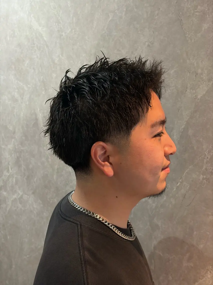 ショート パーマ メンズ 高橋 怜玖/仙台/長町のヘアスタイル