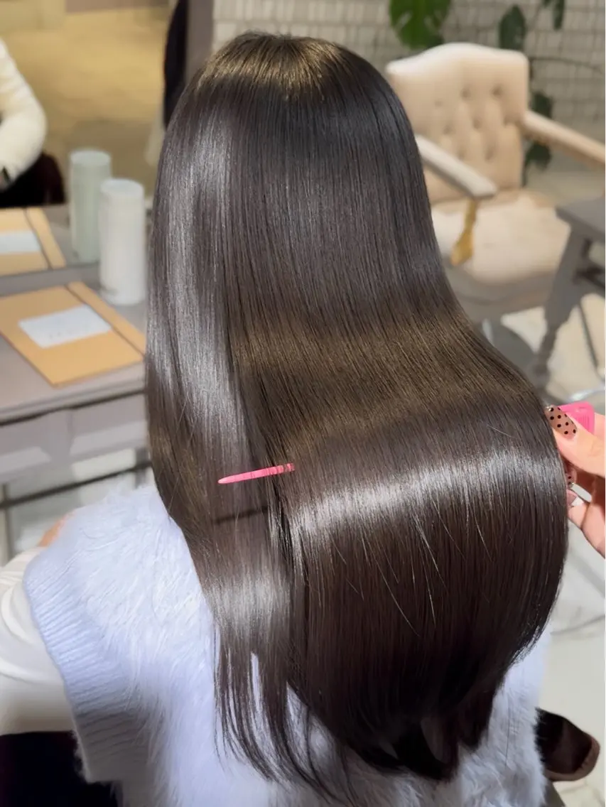 🌟ミニモ限定価格🌟【髪質改善ストレートエステ+プレミアムトリートメント】の写真
