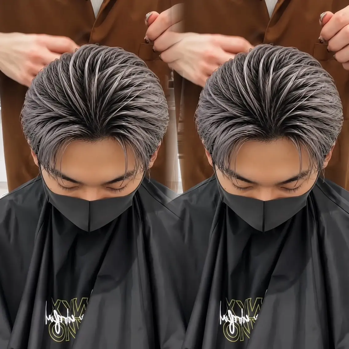 カラー メンズ メンズバレイヤージュ バレイヤージュ ヘアカラー 表参道/ハイライト バレイヤージュのヘアスタイル