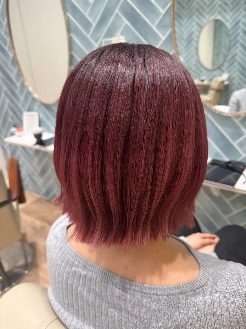 ショート カラー ヘアカラー 河添 麗菜のヘアスタイル