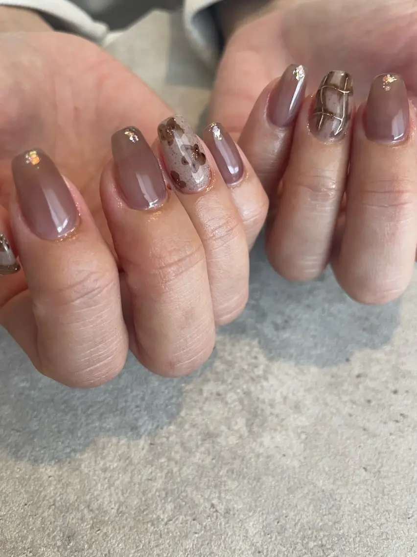 ♡オフィスネイルには＊natural design＊ワンカラーで物足りない方はこちら【オフ込】の写真