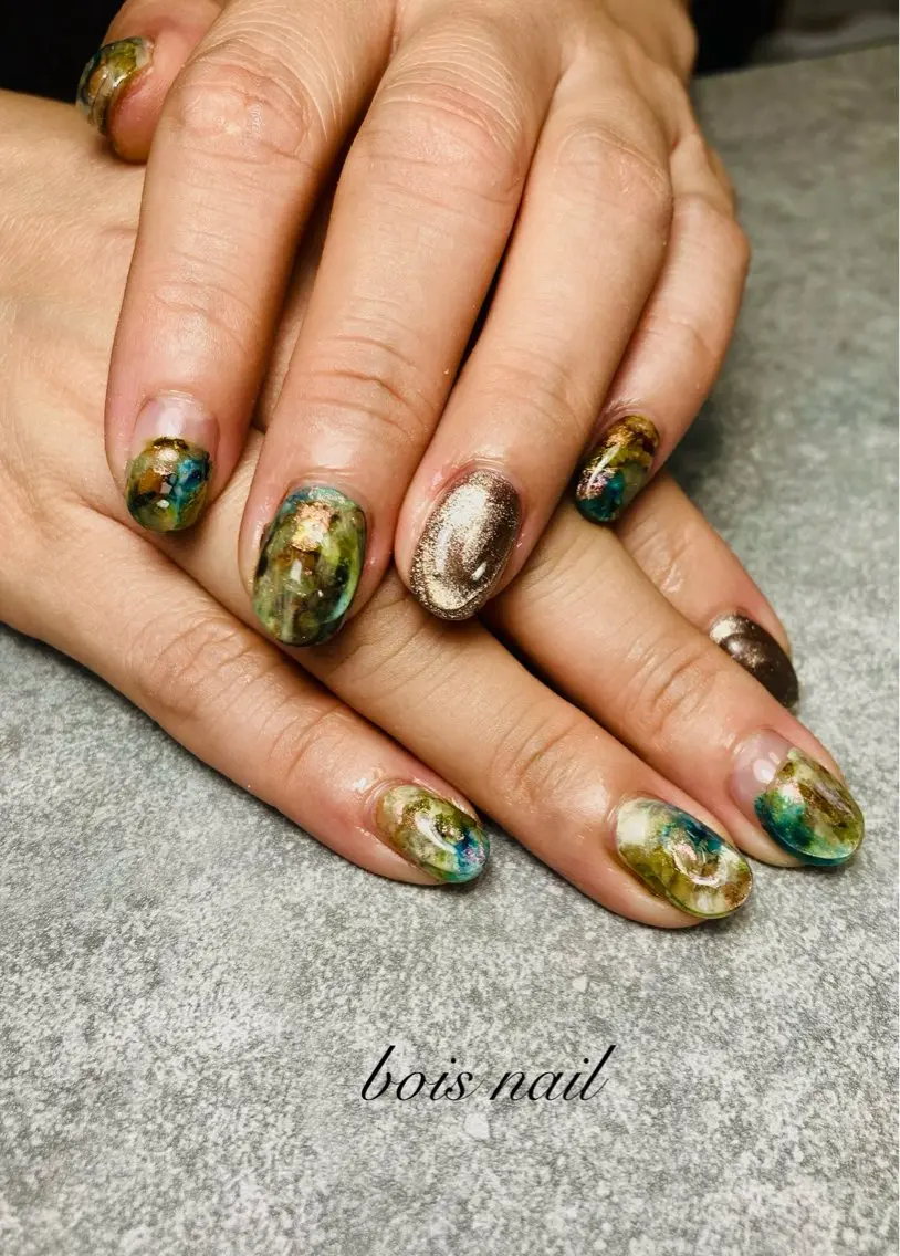 ネイル ハンドネイル bois nail ボワネイル北巽のネイルデザイン