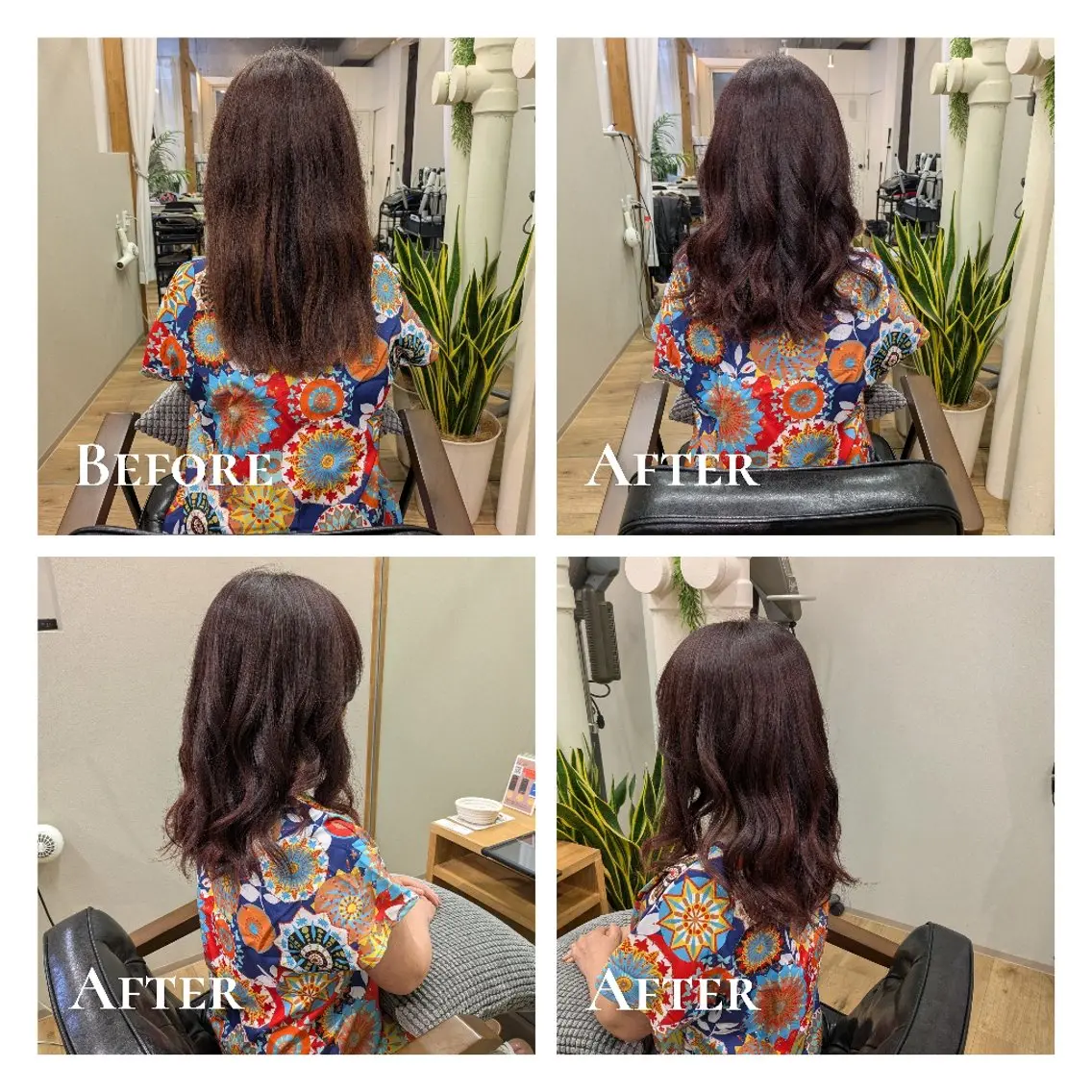 ロング カラー ブラウンカラー レッドカラー レッドブラウン レイヤーカット トリートメント カット ヘアカラー トリートメント 有馬 葵のヘアスタイル