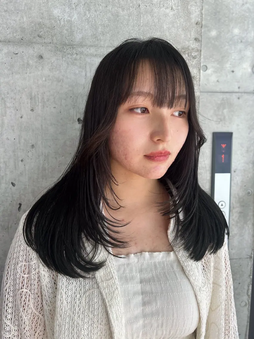 ロング カラー カット ヘアカラー トリートメント 🎨デザイン🥇 美髪・艶髪 日暮千敬のヘアスタイル
