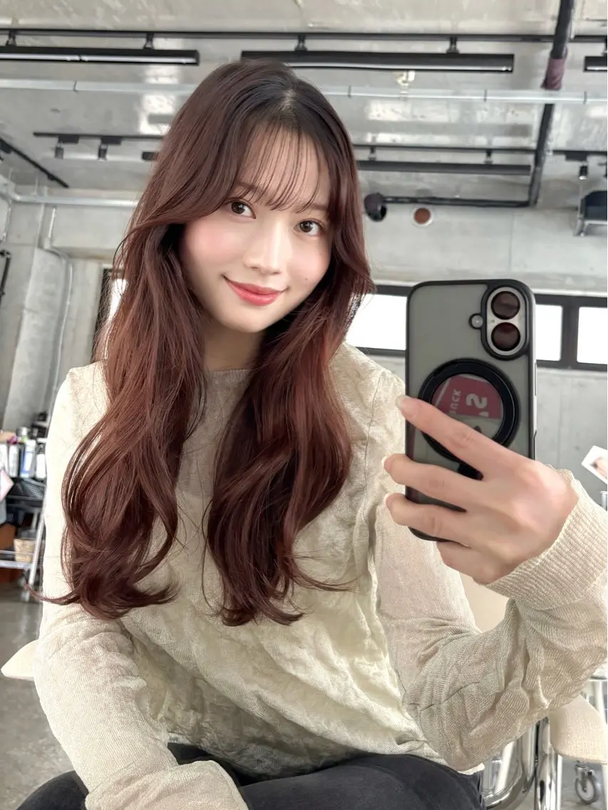 セミロング カット ヘアカラー トリートメント 似合わせレイヤー モテカラー🤍三科のヘアスタイル