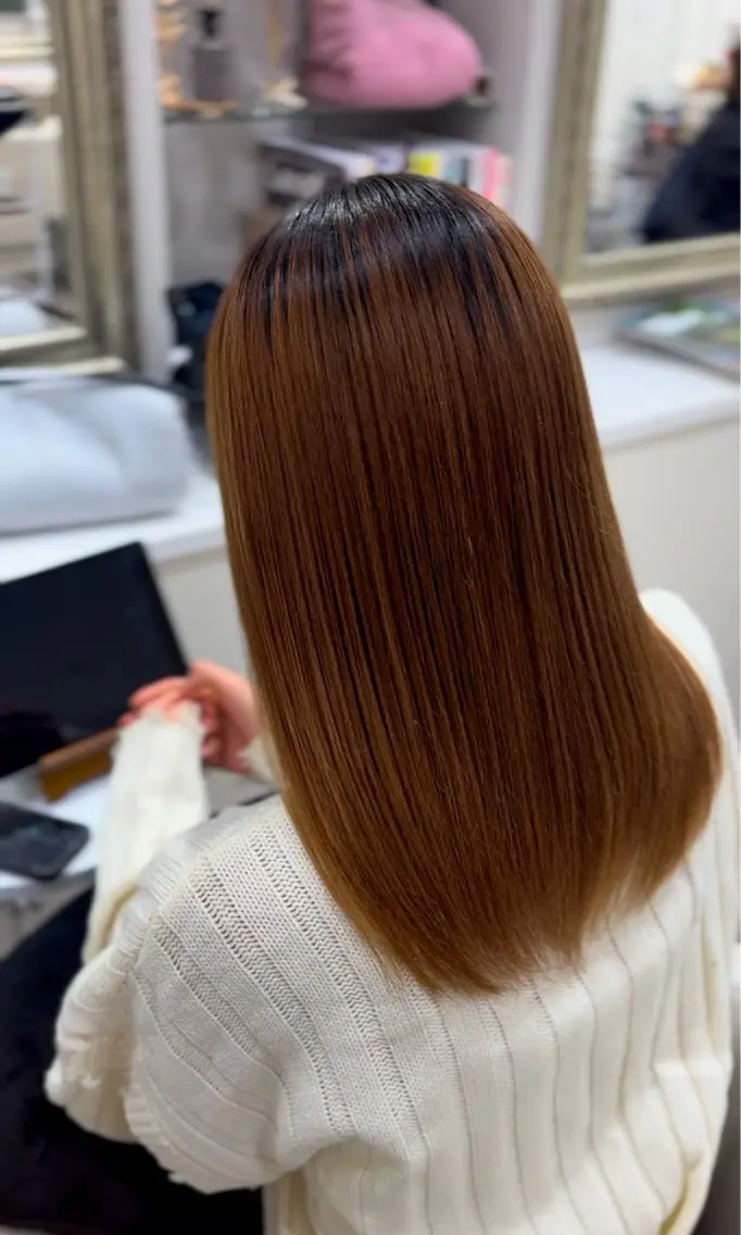 セミロング 髪質改善 【TAKAYA】🌸 縮毛矯正特化のヘアスタイル