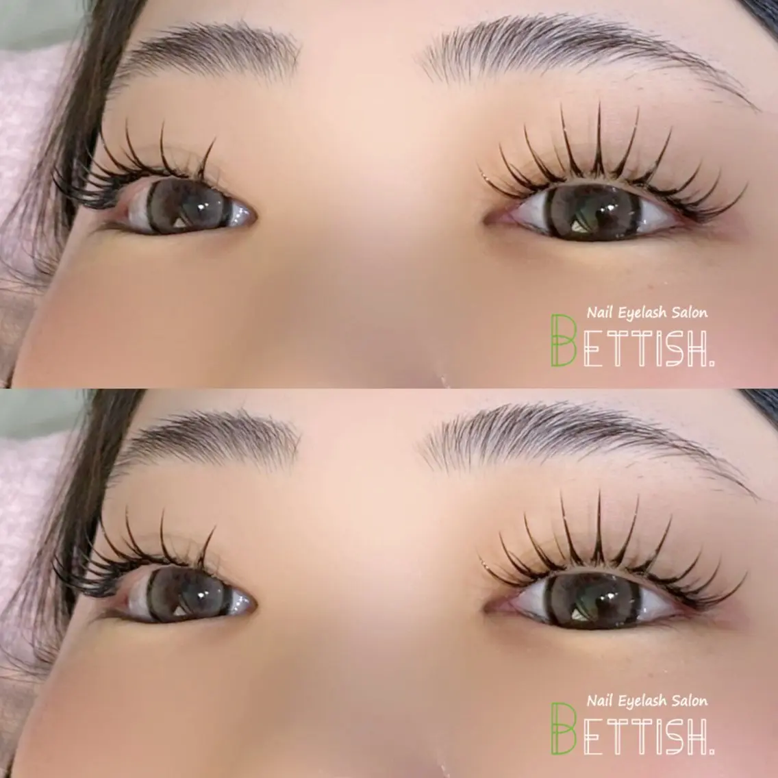 マツエク・マツパ 束感まつ毛 BETTISH🩵 SERIのマツエク・マツパデザイン