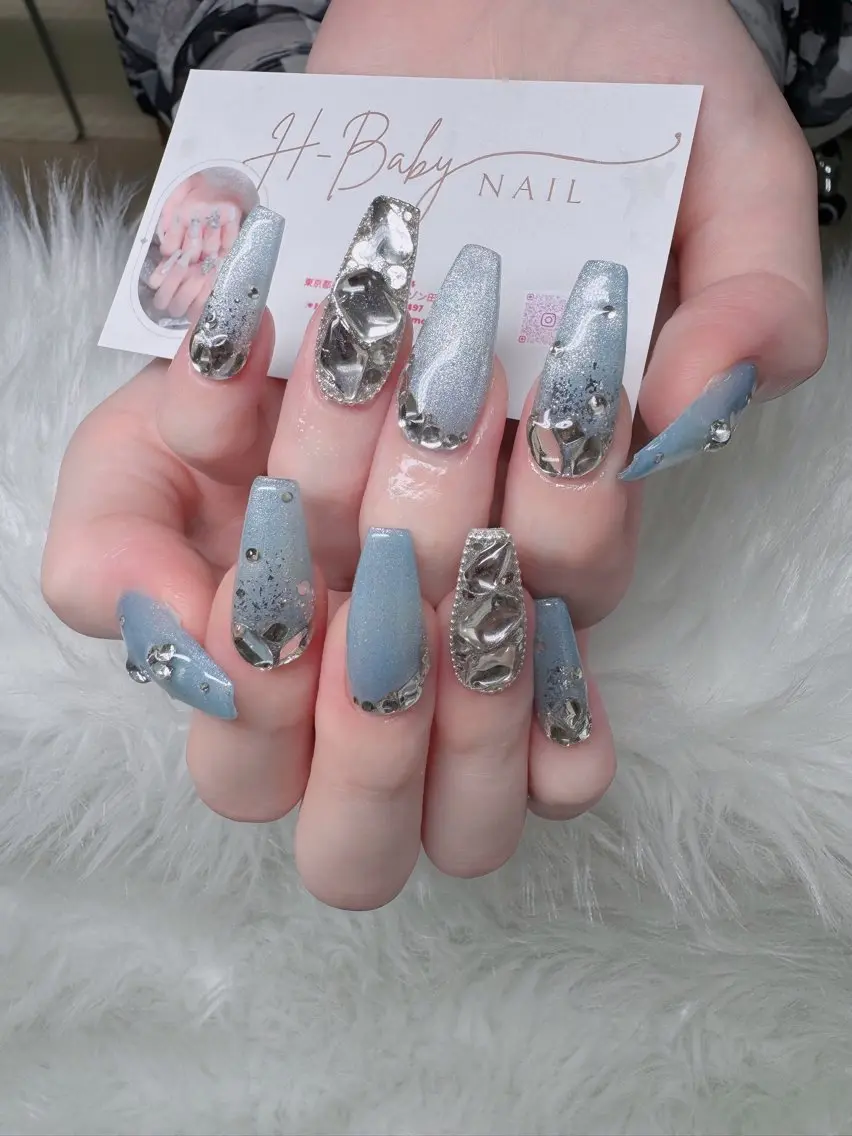 ネイル フレンチネイル ジェルネイル ハロウィン キラキラネイル 韓国ネイル H.baby Nail Salonのネイルデザイン