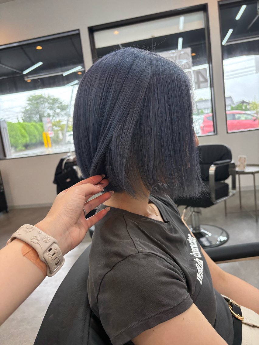 ミディアム ヘアカラー トリートメント デザインカラー／ 梶本 乃梨叶のヘアスタイル