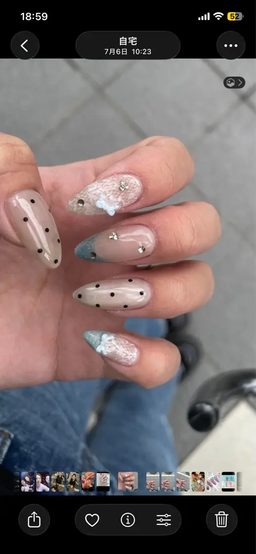 ネイル レース 竹迫 秀美のネイルデザイン