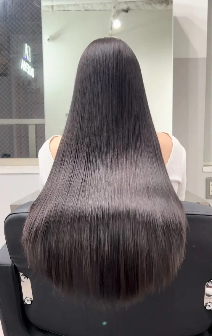 ロング カット 縮毛矯正 トリートメント 🫧髪質改善 講師🫧🍎幹細胞のヘアスタイル