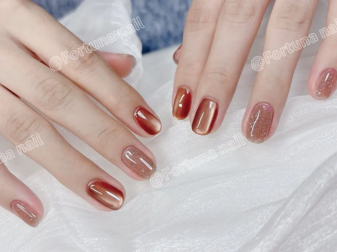 ネイル フラッシュネイル マグネットネイル Nail •Head スパFortunaのネイルデザイン