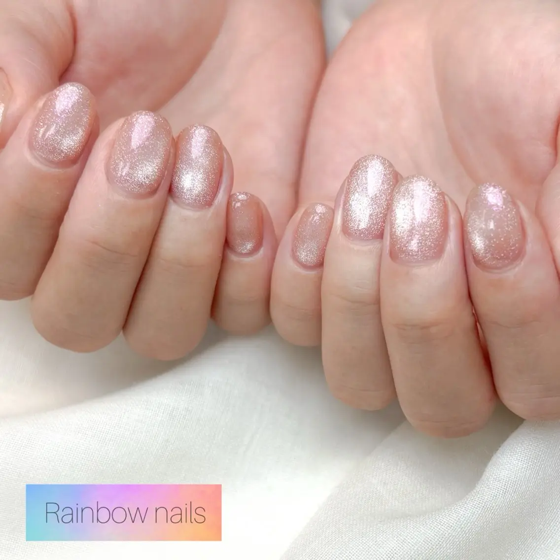 ネイル ハンドネイル Rainbow nailsくろちゃんのネイルデザイン