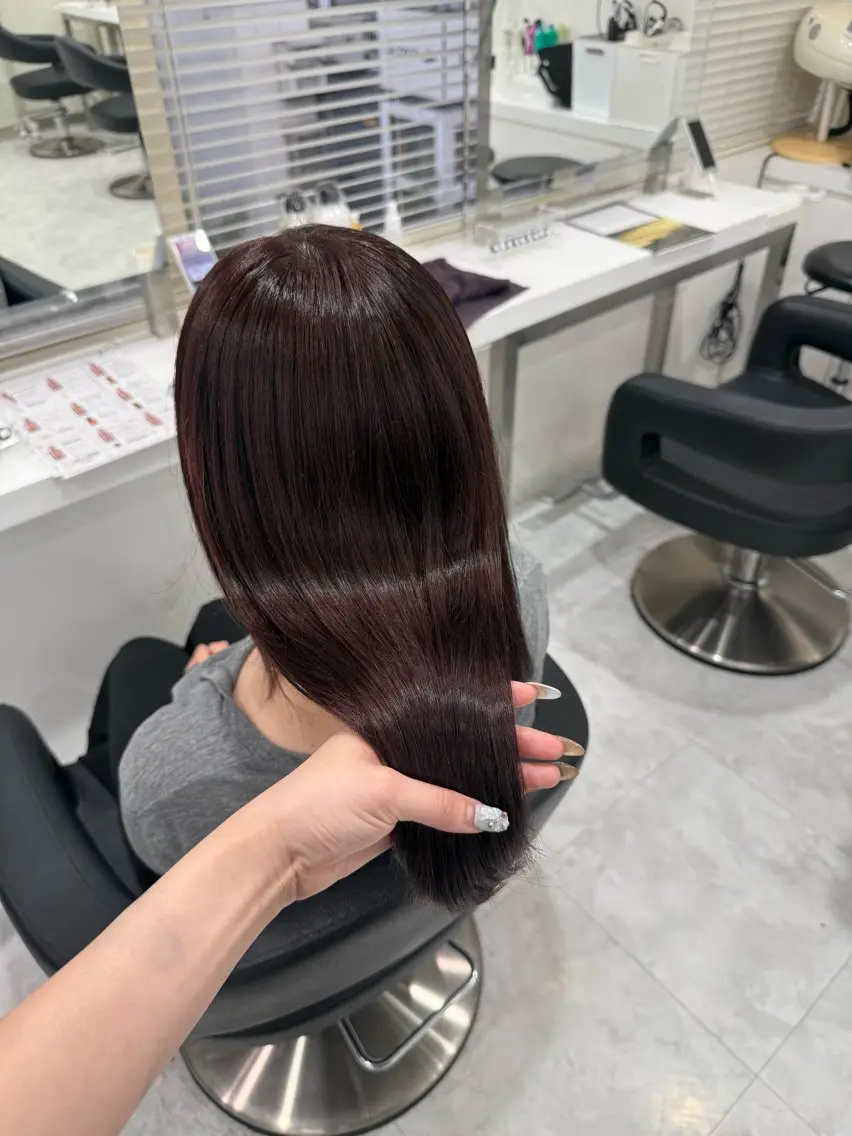セミロング カラー ヘアアレンジ ヘアカラー 暖色/Wカラー/レッ ド/Anri🥀のヘアスタイル
