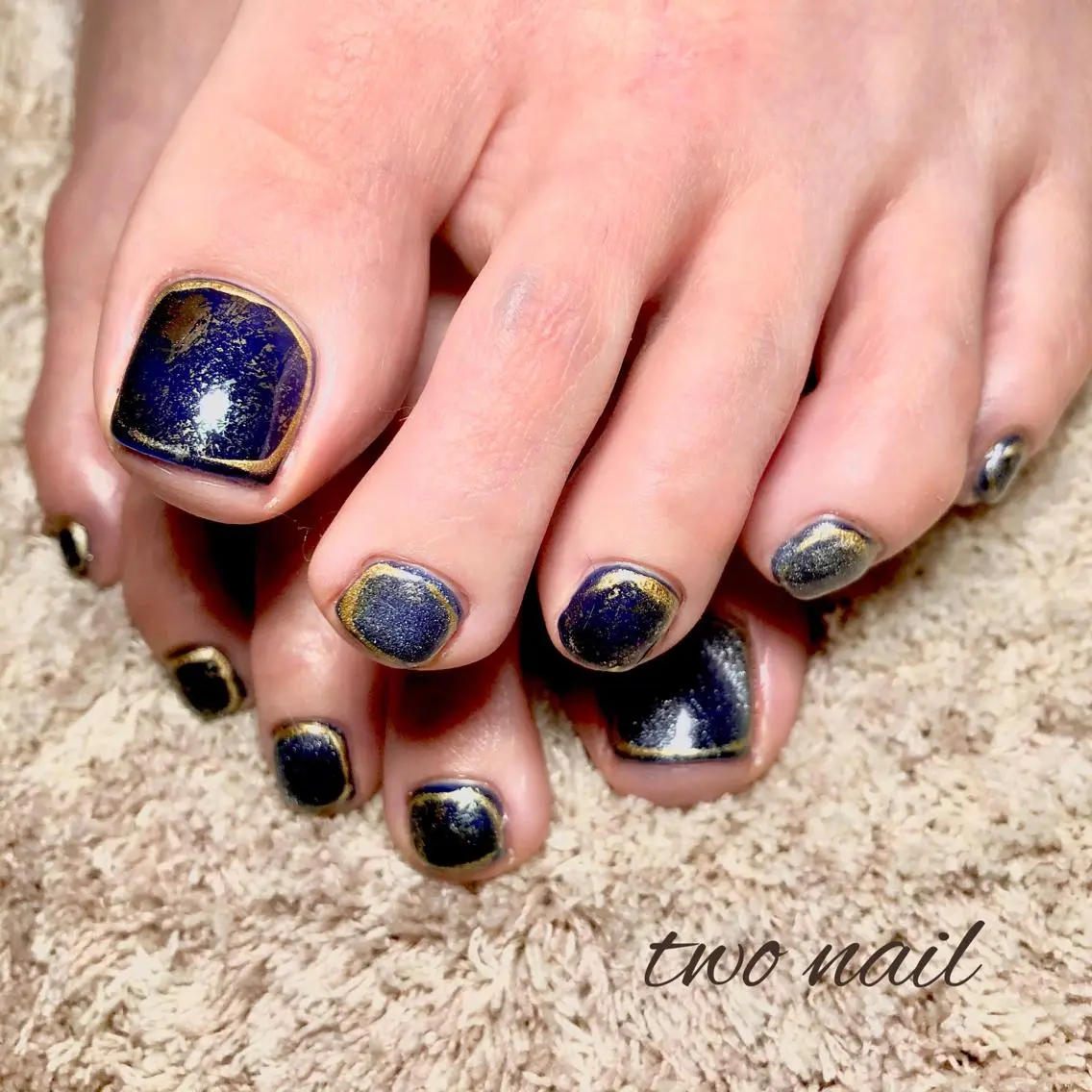 ネイル アートネイル フットネイル ハート マグネットネイル ニュアンスネイル two nailのネイルデザイン