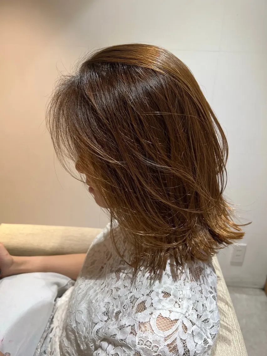 ミディアム ブルームヘアデザイン かこ。のヘアスタイル
