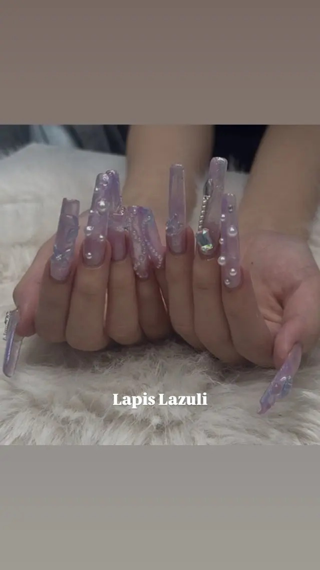 ネイル ハンドネイル ラピスラズリ💙 ゆあのネイルデザイン