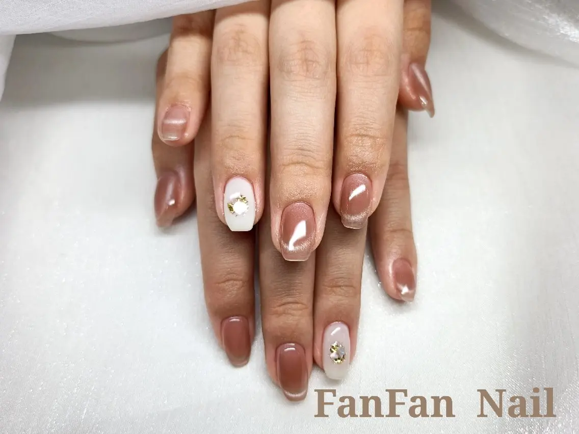 ネイル シンプルネイル RUE FANFANNAILのネイルデザイン