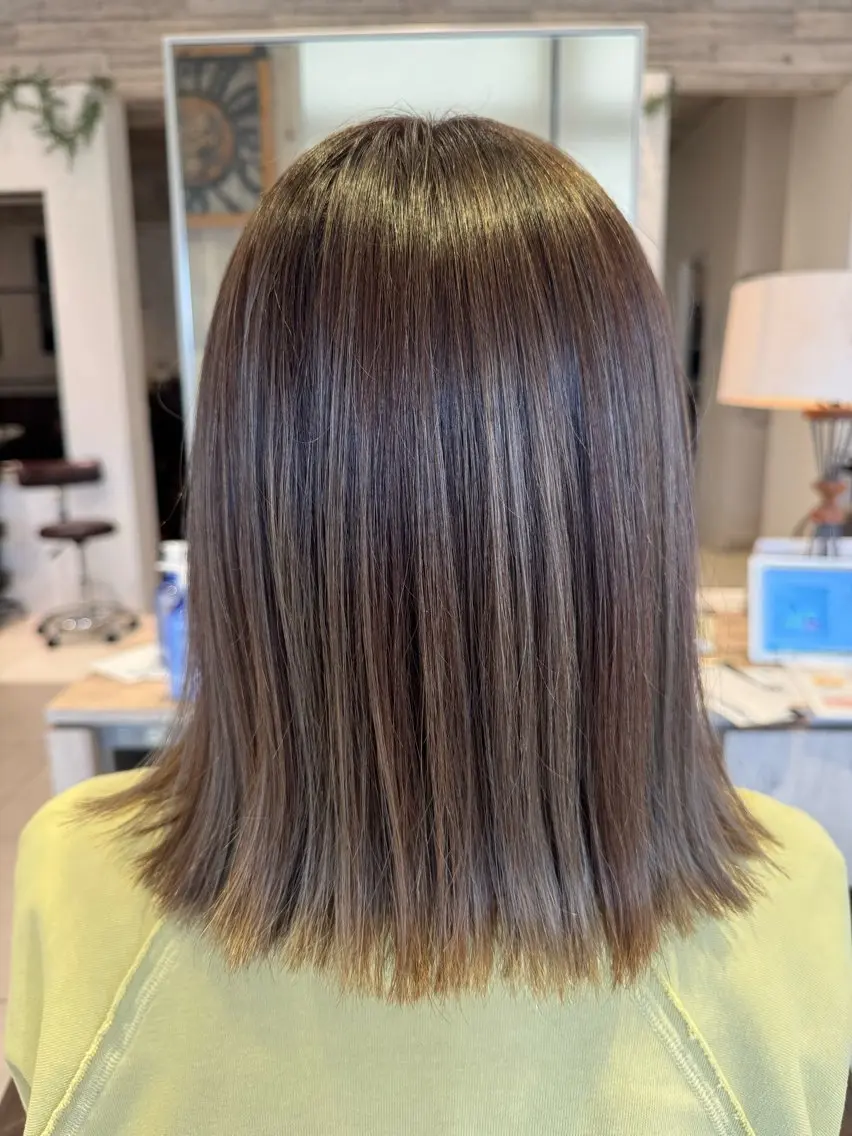 ミディアム 福島 望のヘアスタイル