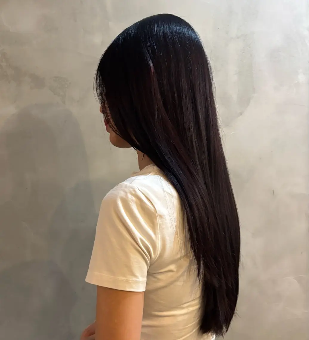 ロング カラー ヘアカラー 透明感カラー/ くるくるパーマミウのヘアスタイル