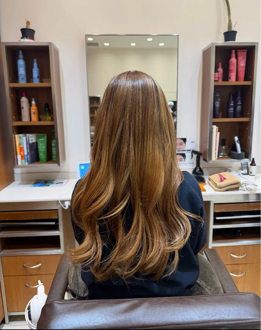 ロング カラー ハイライトカラー ハイライト 🫧 YUZUKI 🫧のヘアスタイル