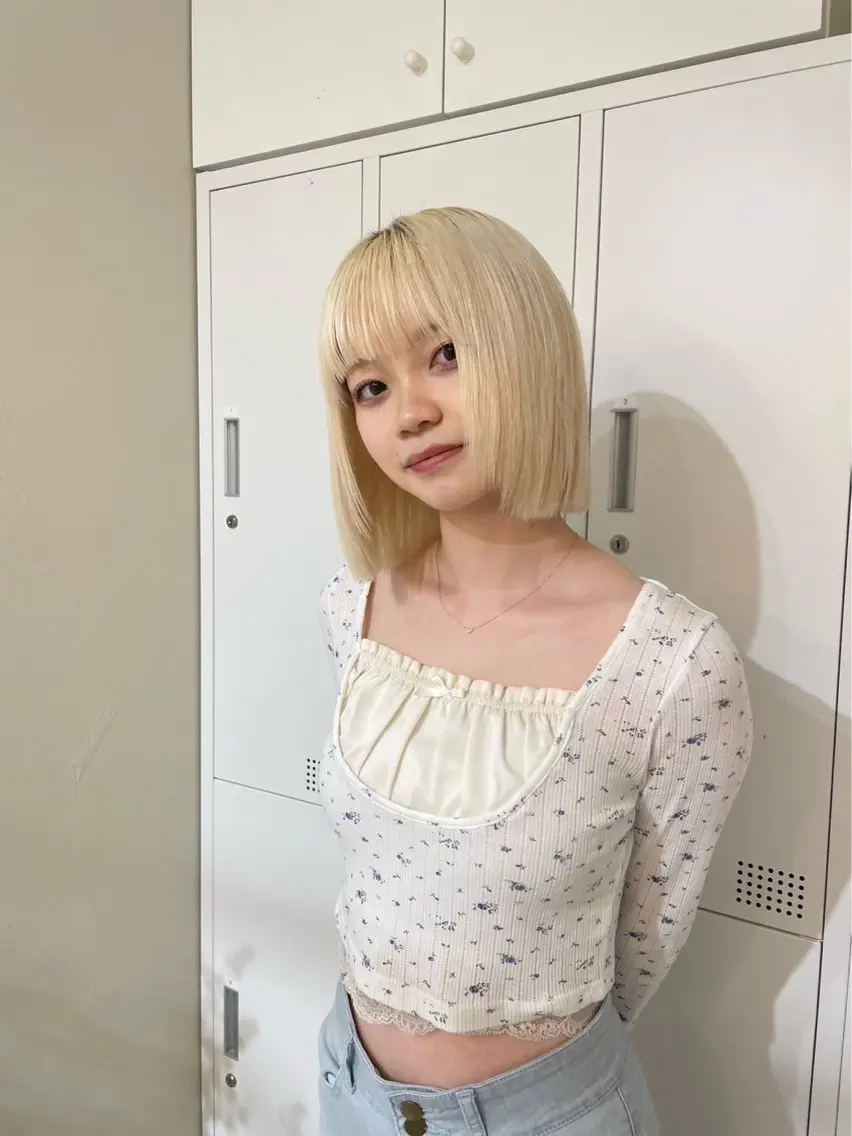 ミディアム ボブ カラーモデル募集中 Rei🐈‍⬛/大宮のヘアスタイル