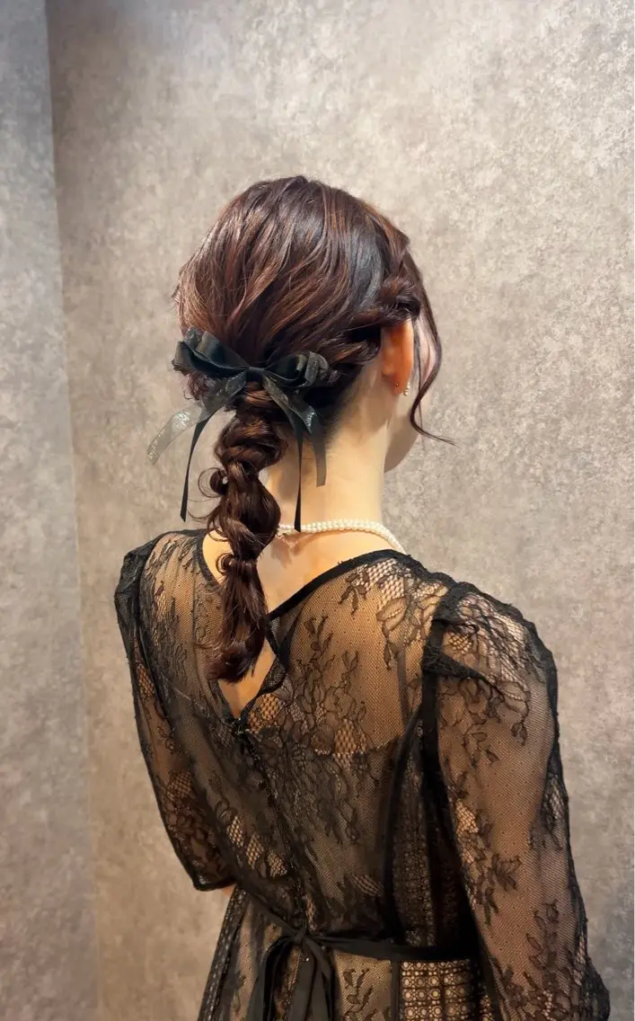 セミロング ヘアアレンジ ヘアセット cocoa船橋🦄 chinamiのヘアスタイル