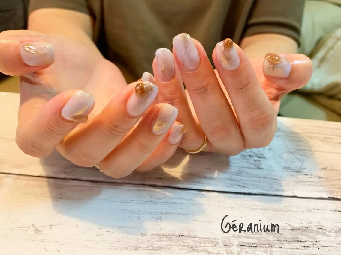 ネイル ハンドネイル GéRanium Harukaのネイルデザイン