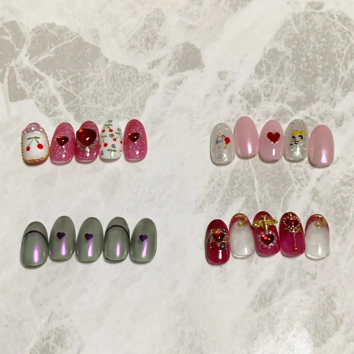 ネイル ガーリー ハンドネイル ハンドケア lylynail YUUKAのネイルデザイン