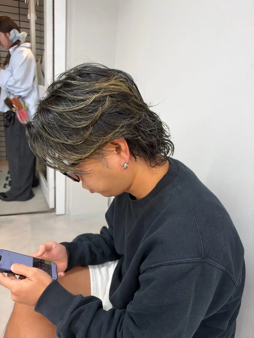 ミディアム パーマ メンズ カット パーマ トリートメント メンズ支持率NO.1 マサキのヘアスタイル