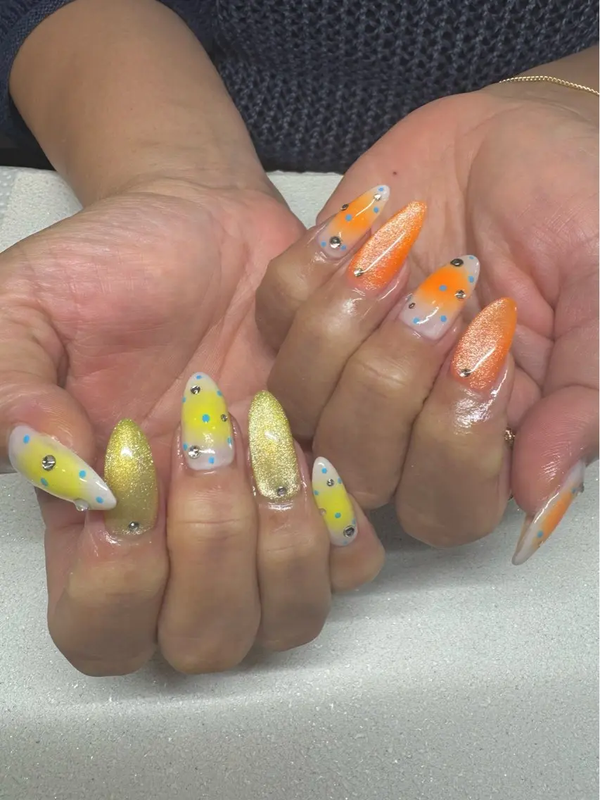 ネイル マグネットネイル ハンドネイル Rimie Yamauchiのネイルデザイン