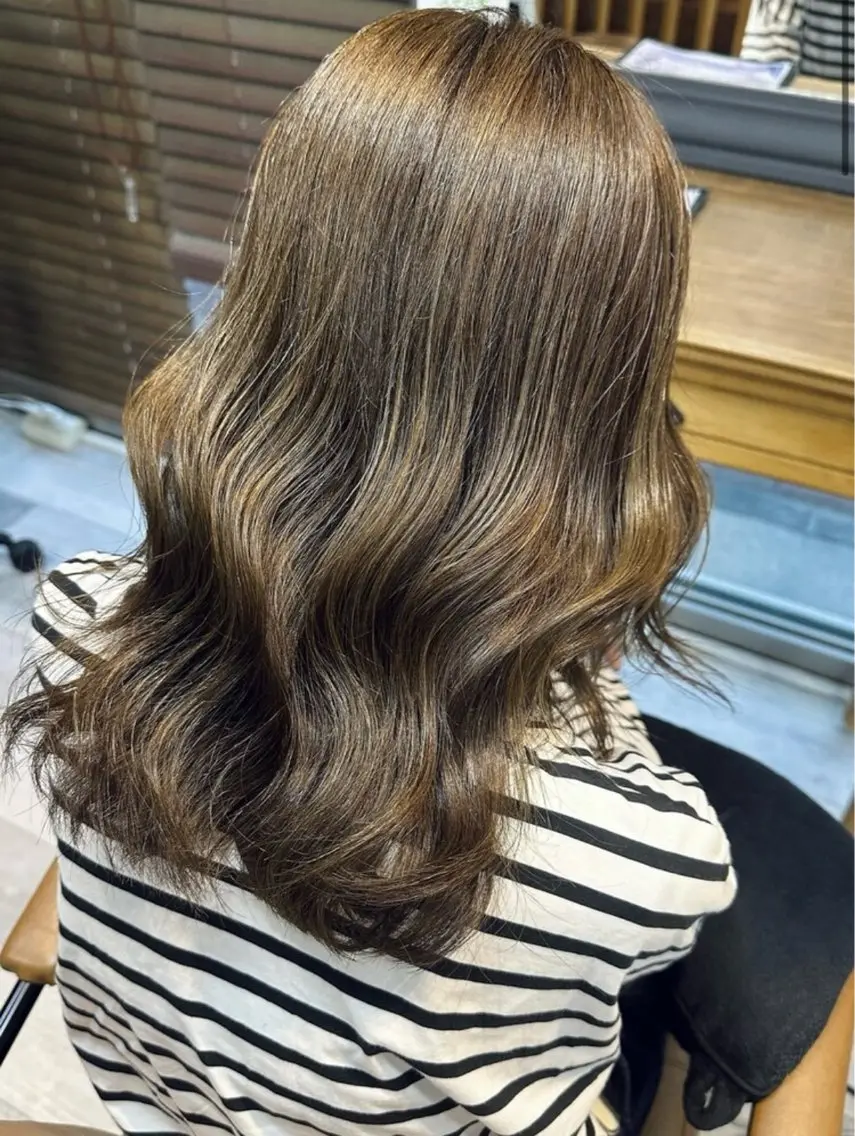 ミディアム ヘアカラー トリートメント 和田 直也のヘアスタイル