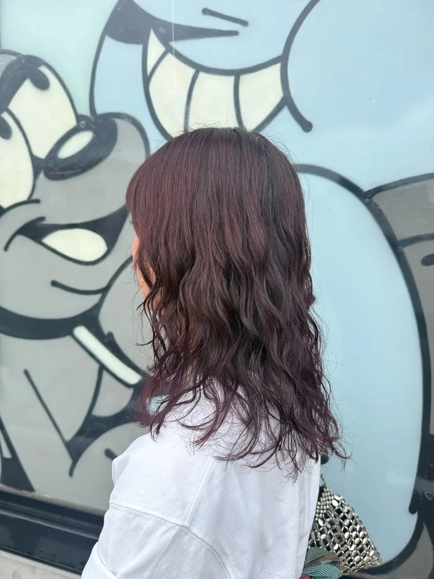 セミロング 🌿朝5分でお洒落 パーマスタイル🌿のヘアスタイル