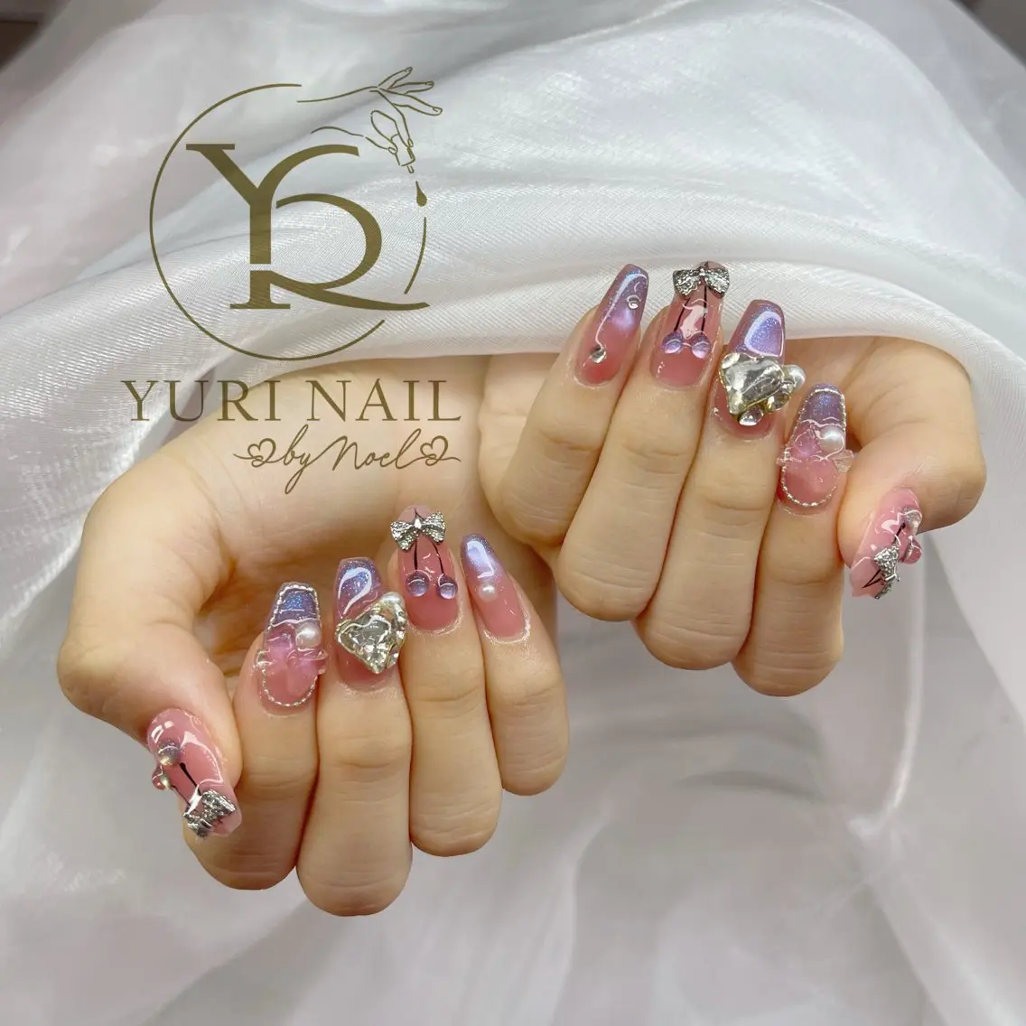 ネイル チークネイル フットネイル フレンチネイル グラデーション キラキラネイル ハンドネイル フットネイル ハンドケア YURI Nail Funabashiのネイルデザイン