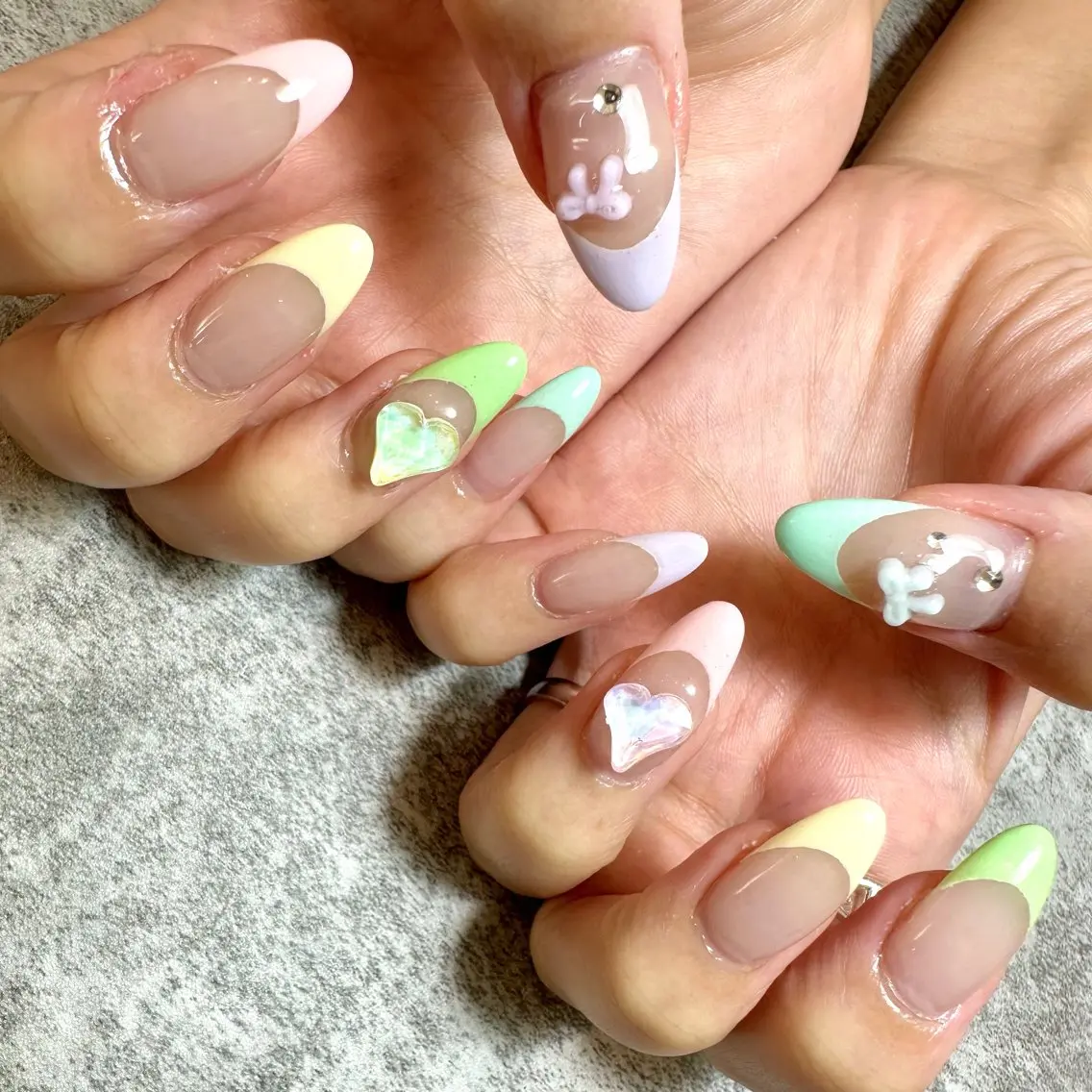 ネイル フレンチネイル パステルネイル Mii nailのネイルデザイン