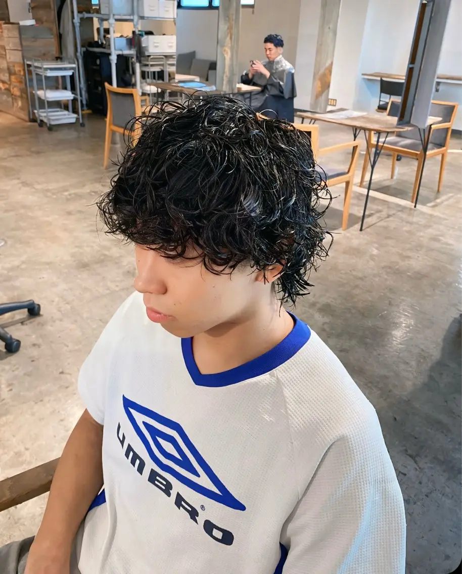 パーマ メンズ メンズパーマ スパイラルパーマ メンズパーマ 特化/中川拓也のヘアスタイル