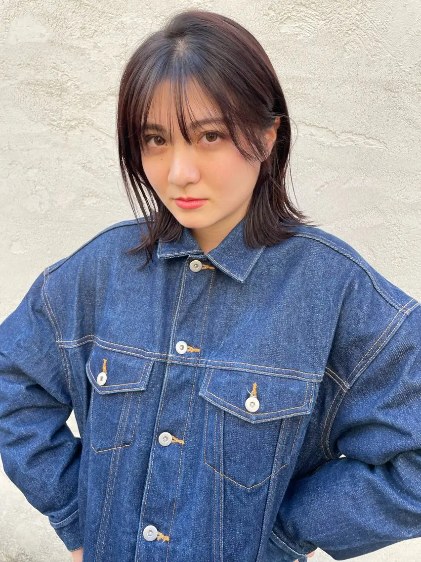 ミディアム カラー ヘアカラー 【お洒落パーマ】 Elme　肥塚康汰郎のヘアスタイル