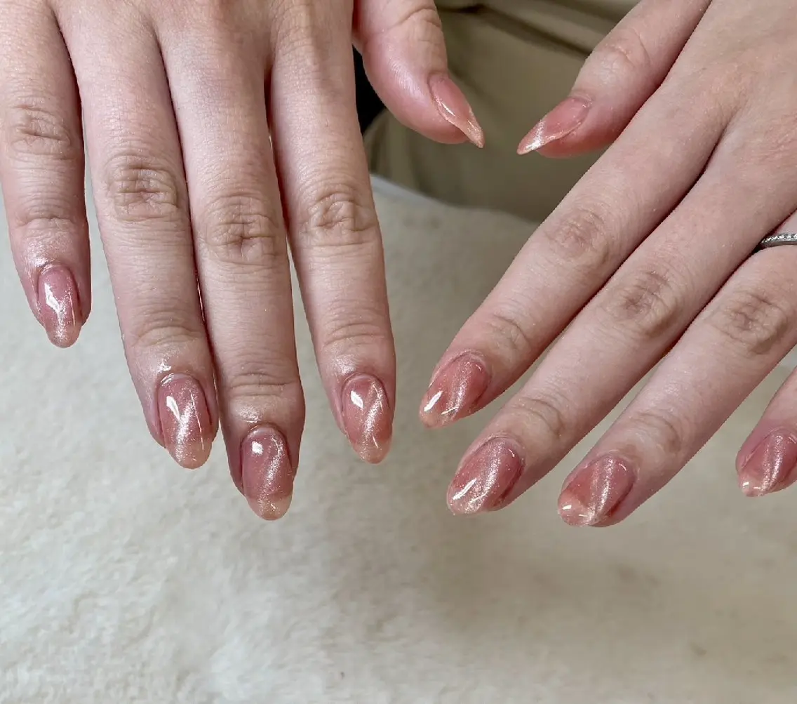 ネイル ピンク 春ネイル ハンドネイル ハンドケア 心斎橋Salon Epokkuのネイルデザイン