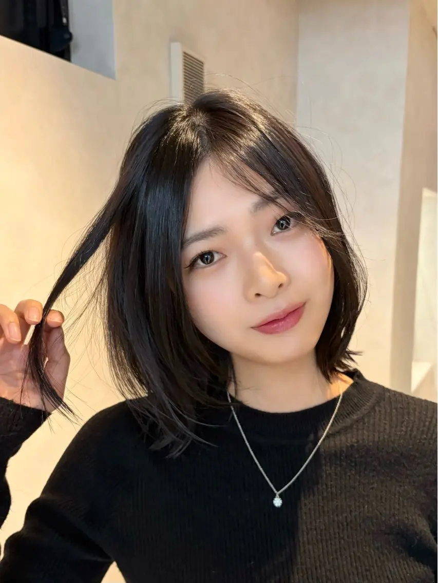 ミディアム カラー カット ヘアカラー トリートメント 《髪質改善✖️レイヤ ー🩶》ナオヤのヘアスタイル