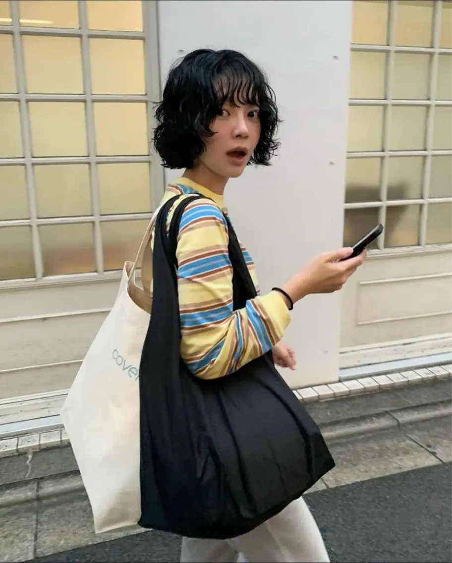 ショート パーマ 西山 凜のヘアスタイル