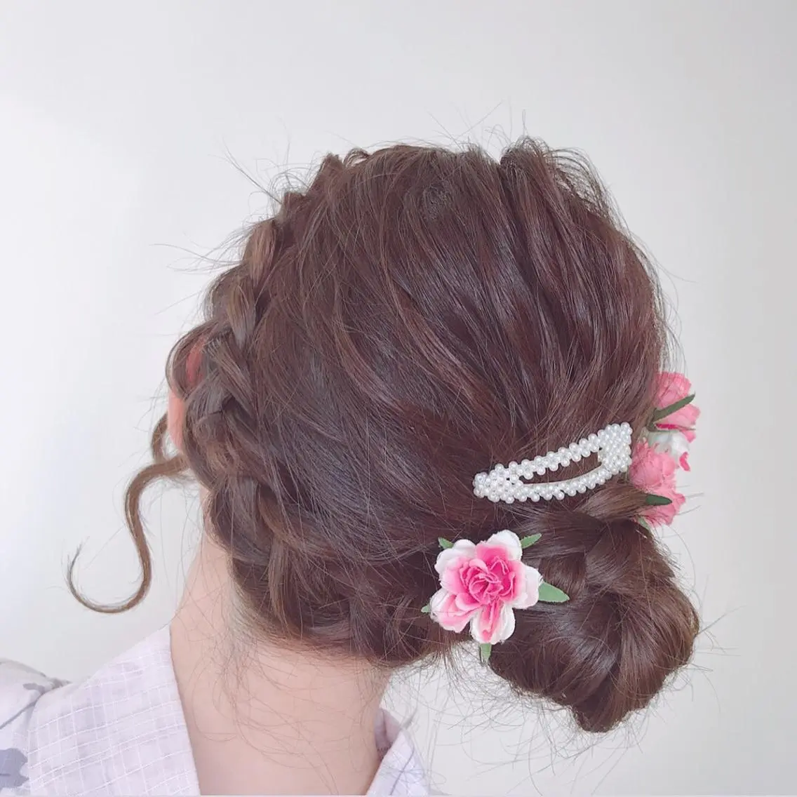 ヘアアレンジ 浴衣 カット ヘアセット 顔まわり🤍小顔 カット🤍みさきのヘアスタイル