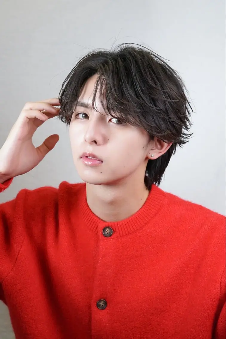 パーマ メンズ フェザーパーマ メンズパーマ ニュアンスパーマ コウキ 渋谷/ メンズパーマ特化🌀のヘアスタイル