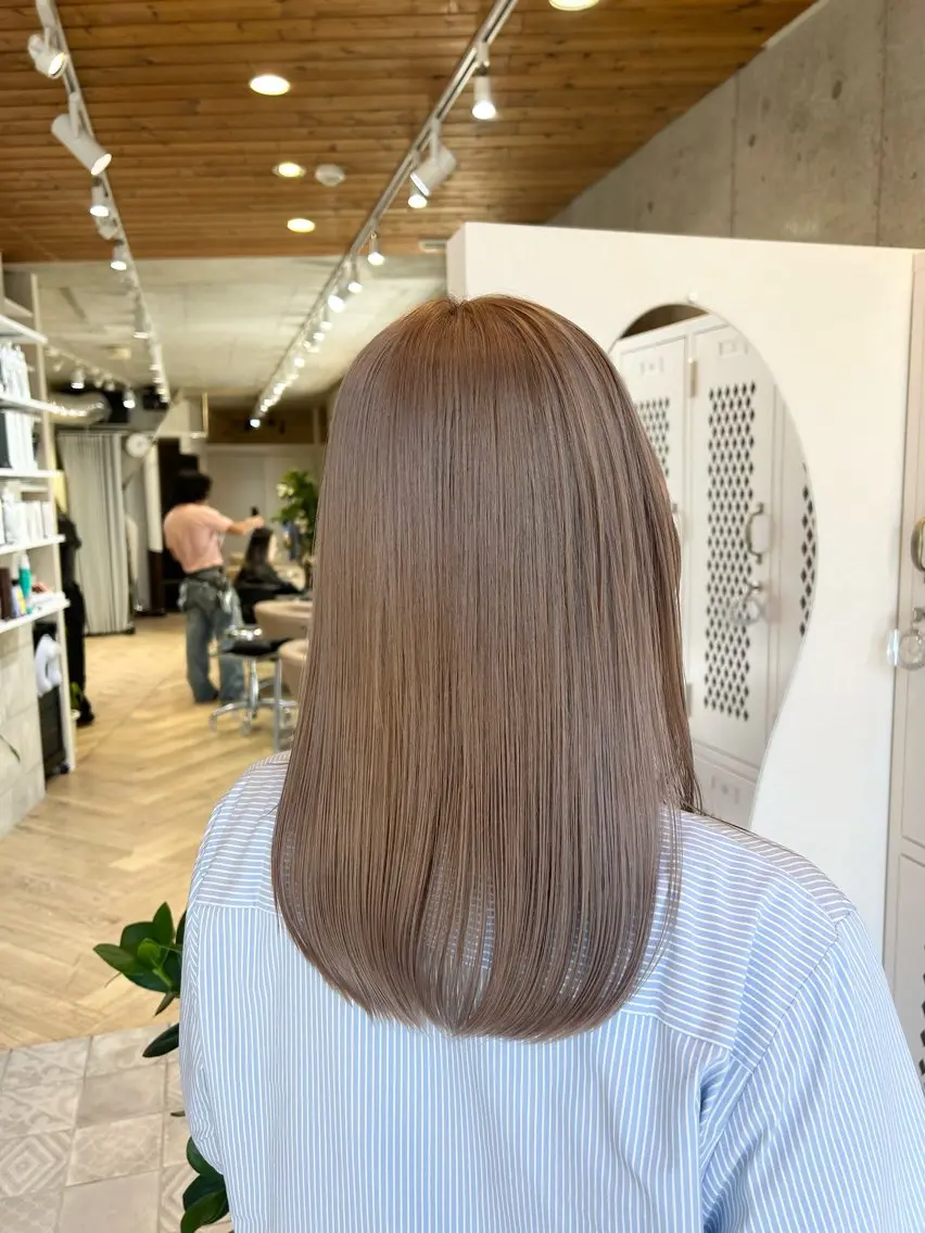 ミディアム ヘアカラー 似合わせカット&艶 カラー🤍ヒナタ🤍のヘアスタイル
