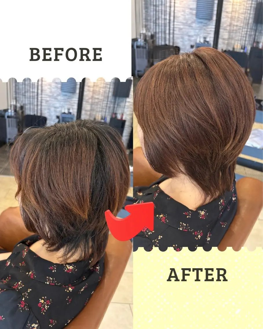 カラー ブラウンカラー ヘアカラー 沖本 あやののヘアスタイル