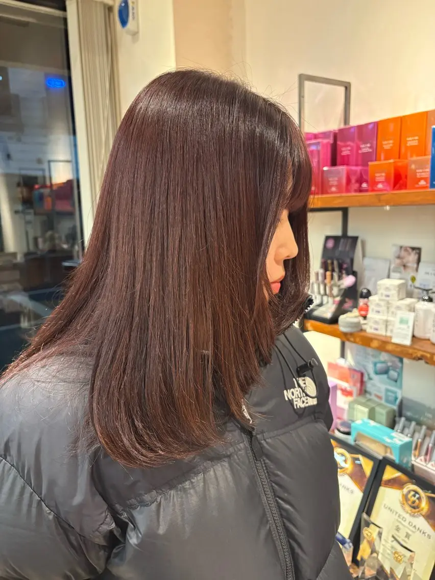 ミディアム カラー ヘアカラー 透明感カラー 🧚‍♂️さえのヘアスタイル