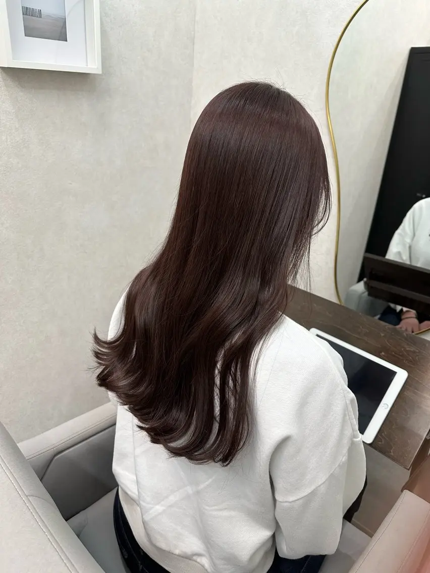 🎀minimo平日限定🎀暖色系エドルカラー+オージュアトリートメント(✨ブロー、セット込み✨)の写真