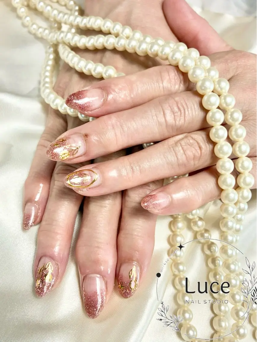 ネイル ラメ(グリッター) ラメグラデーション NAIL Luceのネイルデザイン