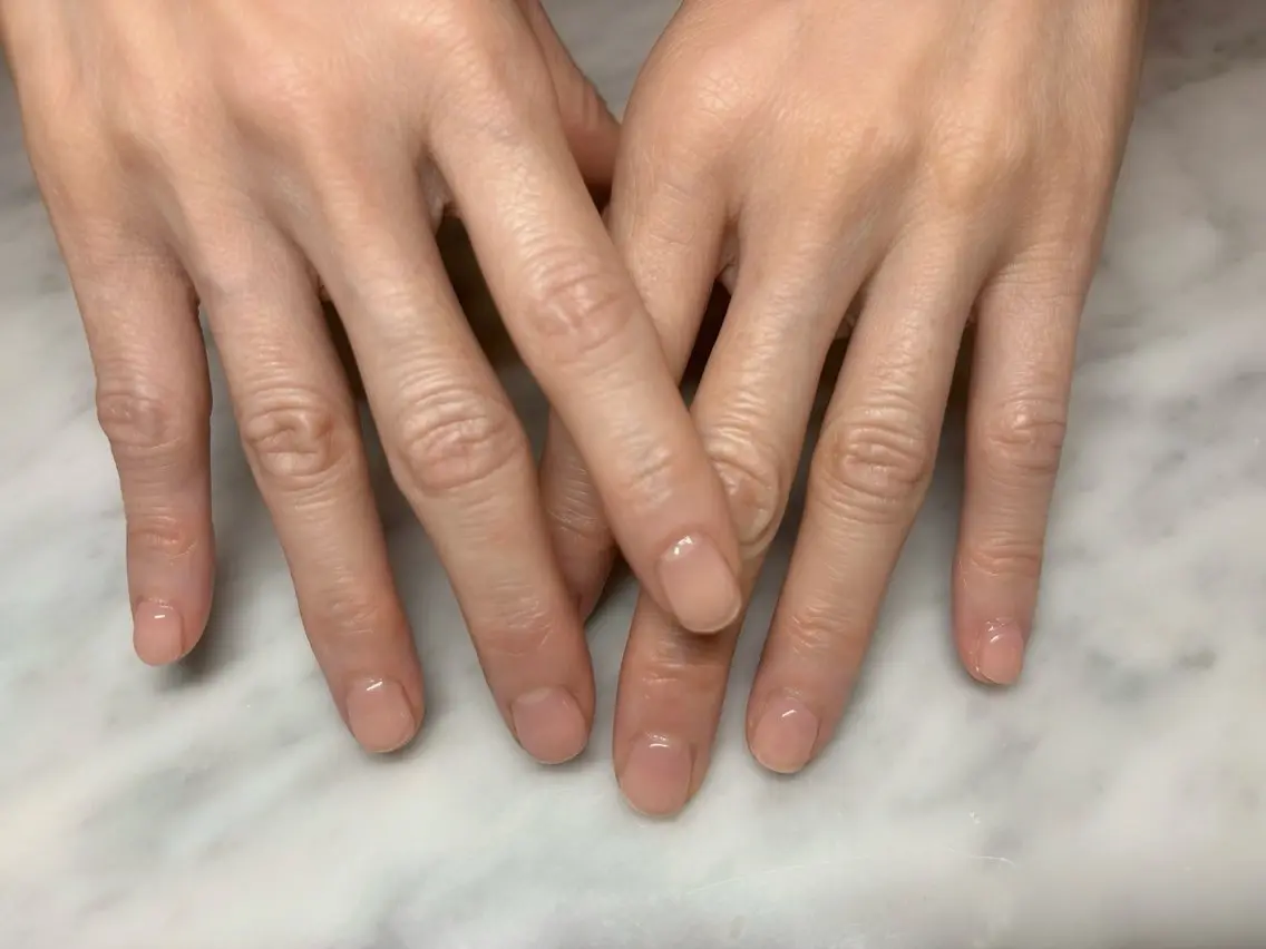 ネイル オフィスネイル ピンク シンプルネイル CHARME miyuのネイルデザイン