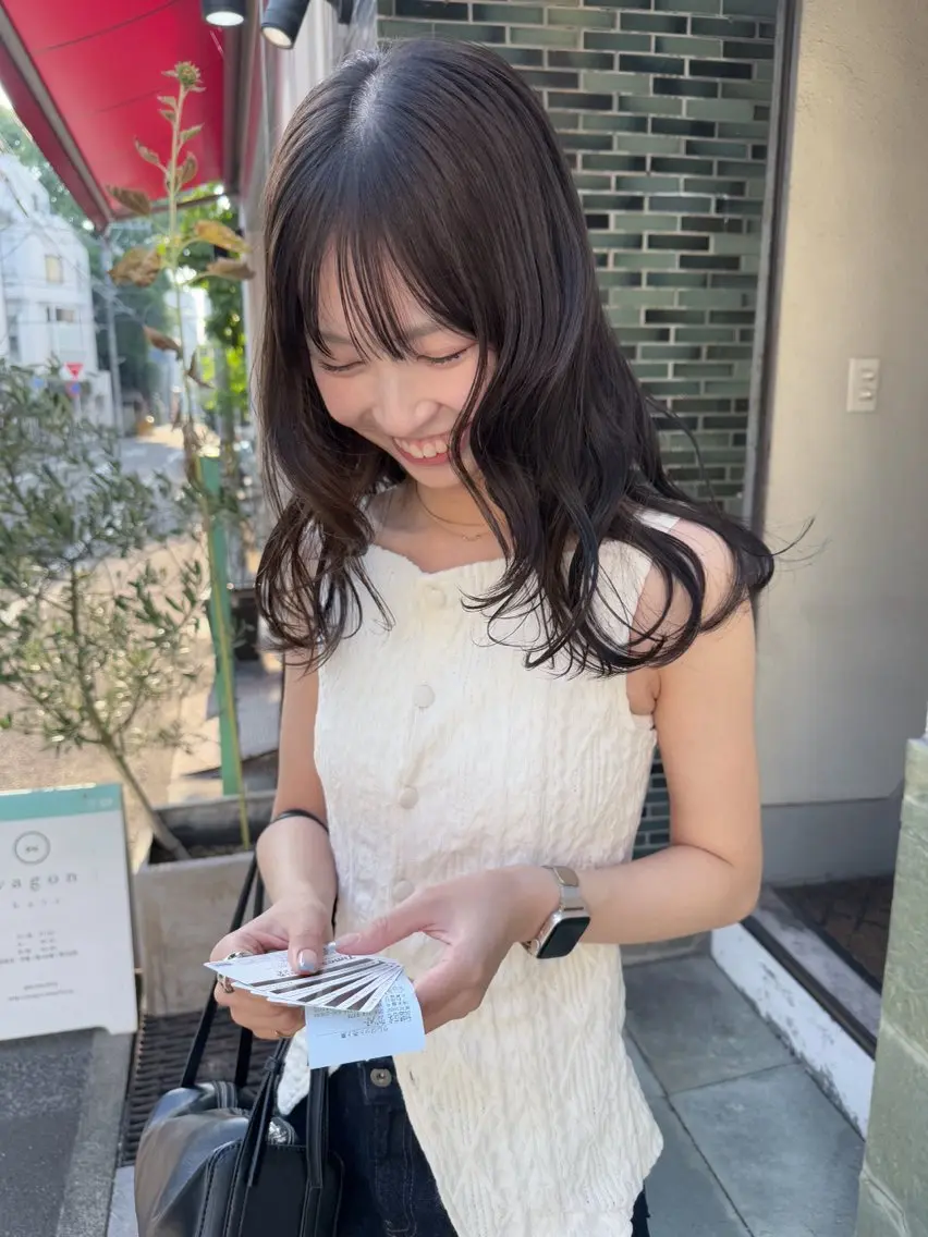 ロング アッシュ レイヤーカット hina / shortmodelのヘアスタイル